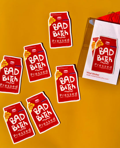 BAD B*TCH STICKER - VIOLETREDSTUDIO