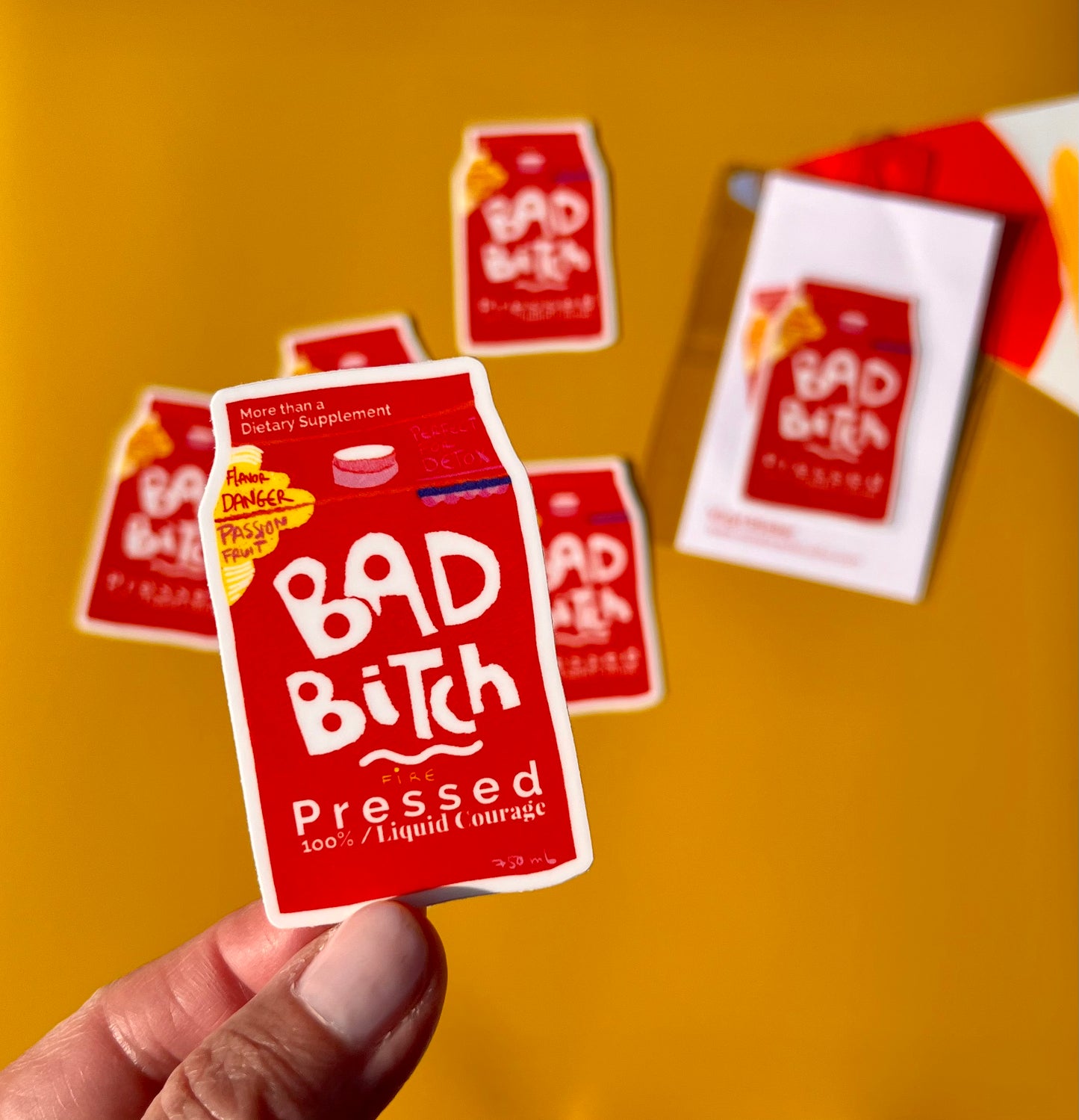 Bad B*tch Sticker, BFF Gifts, Stocking Stuffers, Water Bottle Sticker