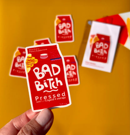 BAD B*TCH STICKER - VIOLETREDSTUDIO