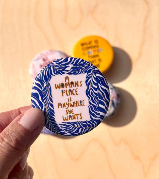 WOMEN'S PLACE MAGNET - VIOLETREDSTUDIO