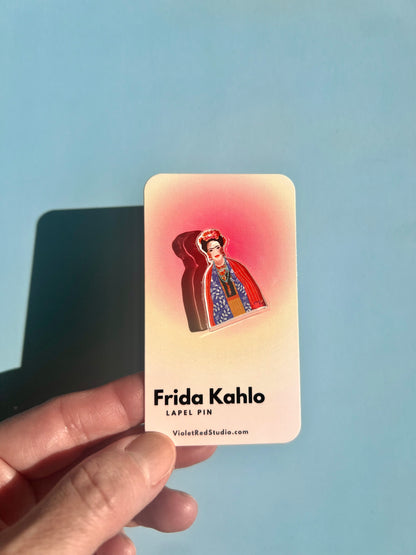 Frida Kahlo Lapel Pin - VIOLETREDSTUDIO