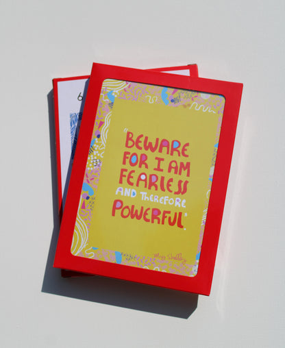 6-pack Inspiring Quotes - Illustrated Set, Blank Inside - Encouragement Snail Mail - VIOLETREDSTUDIO