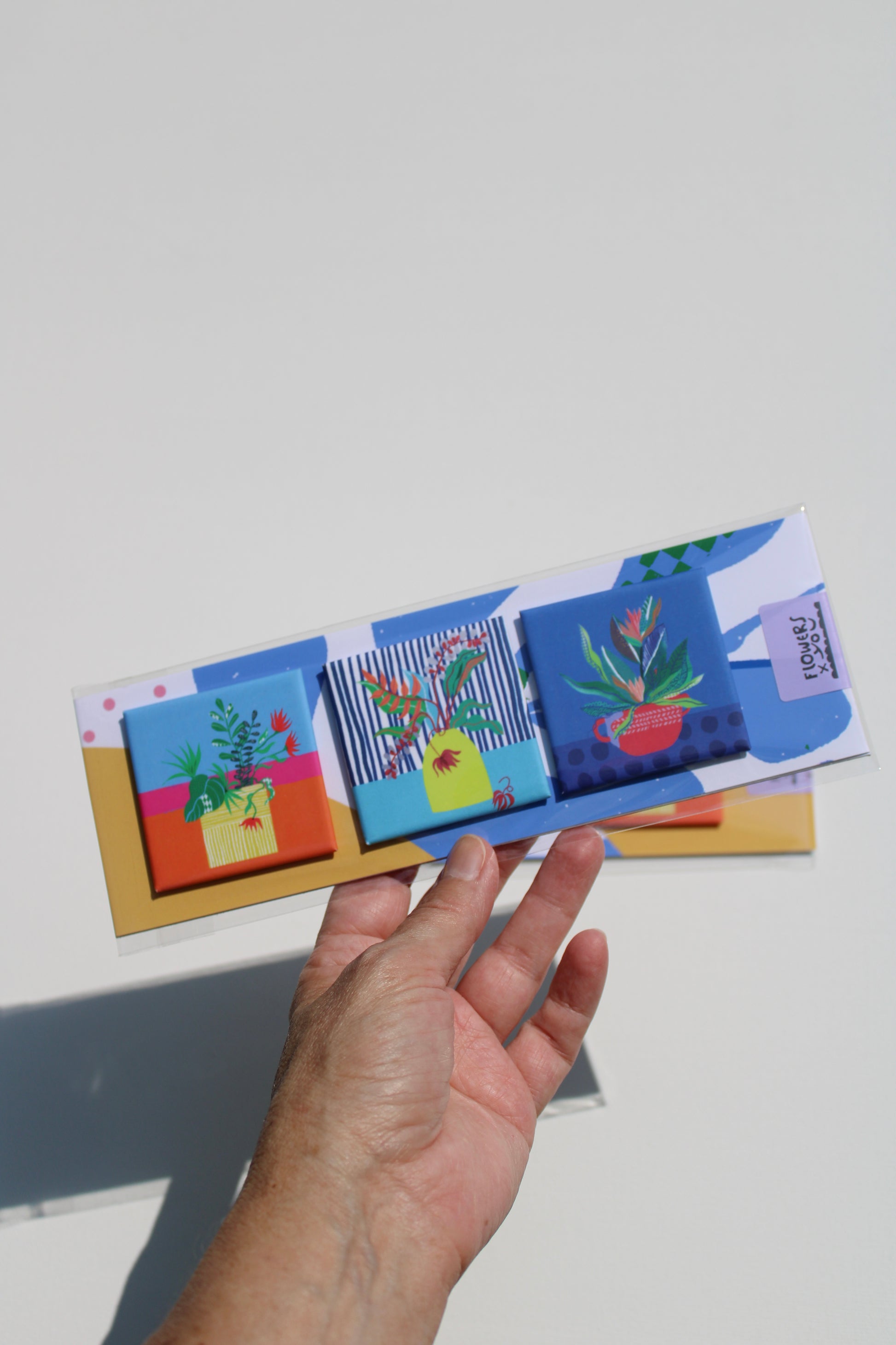 Colorful Flower Magnet Set of 3 – Kitchen Decor - VIOLETREDSTUDIO