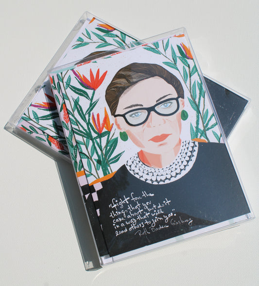 6-pack Women Leaders Greeting Cards - Illustrated Set, Blank Inside, Snail Mail