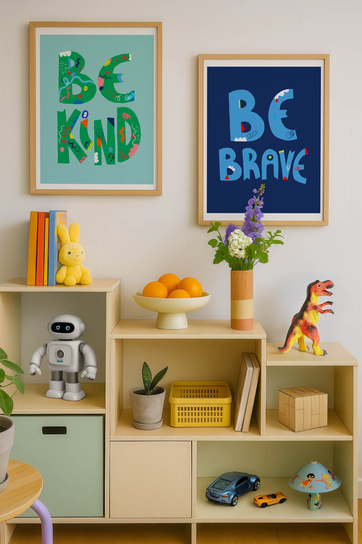 BE BRAVE Art Print | Positive Affirmation Wall Art