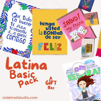 Latina energy, gift-wrapped- Gift Box - VIOLETREDSTUDIO