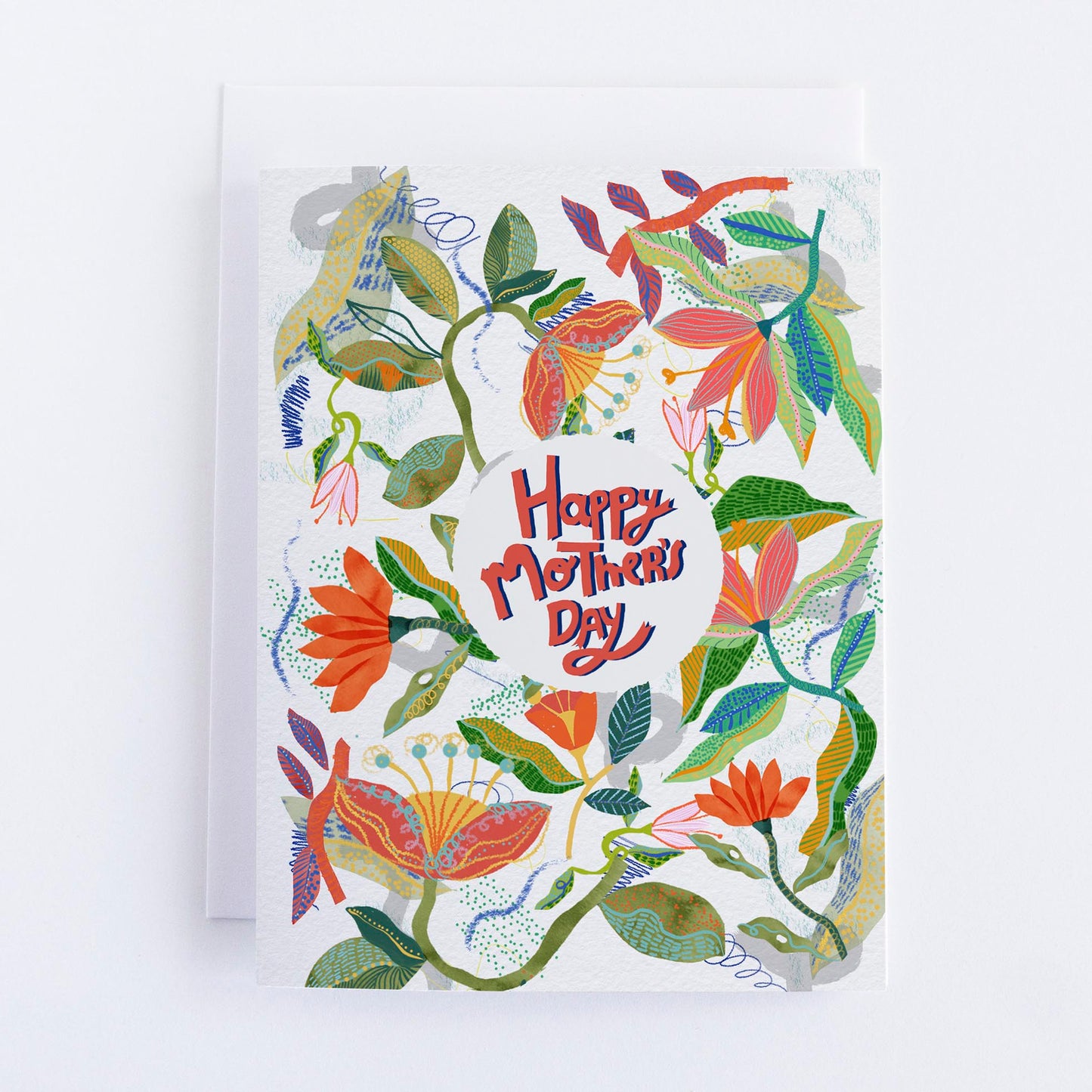 Floral Mother's Day Greeting Card - VIOLETREDSTUDIO