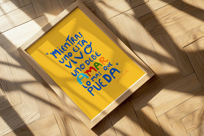 Mientras Uno Esta Vivo Print - VIOLETREDSTUDIO