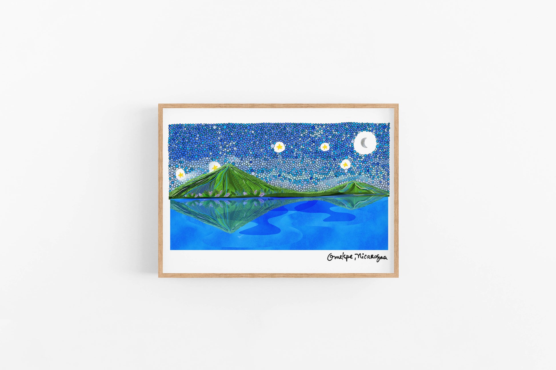 Vibrant Nicaragua Wall Art Set: 4 Colorful Prints for Cubicle, Dorm, Office Decor - Unique Father's Day Gift - VIOLETREDSTUDIO