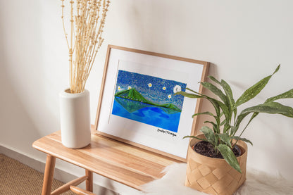 Ometepe Art Print - VIOLETREDSTUDIO