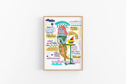 Set of 4 Empowering Prints - VIOLETREDSTUDIO