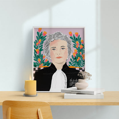 Supreme Court Justices Art Print Set of 6 – RBG, Sandra Day O’Connor, Elena Kagan, Sotomayor, Ketanji Brown Jackson, Amy Coney Barrett – Feminist Lawyer Gift, Dorm Wall Decor - VIOLETREDSTUDIO