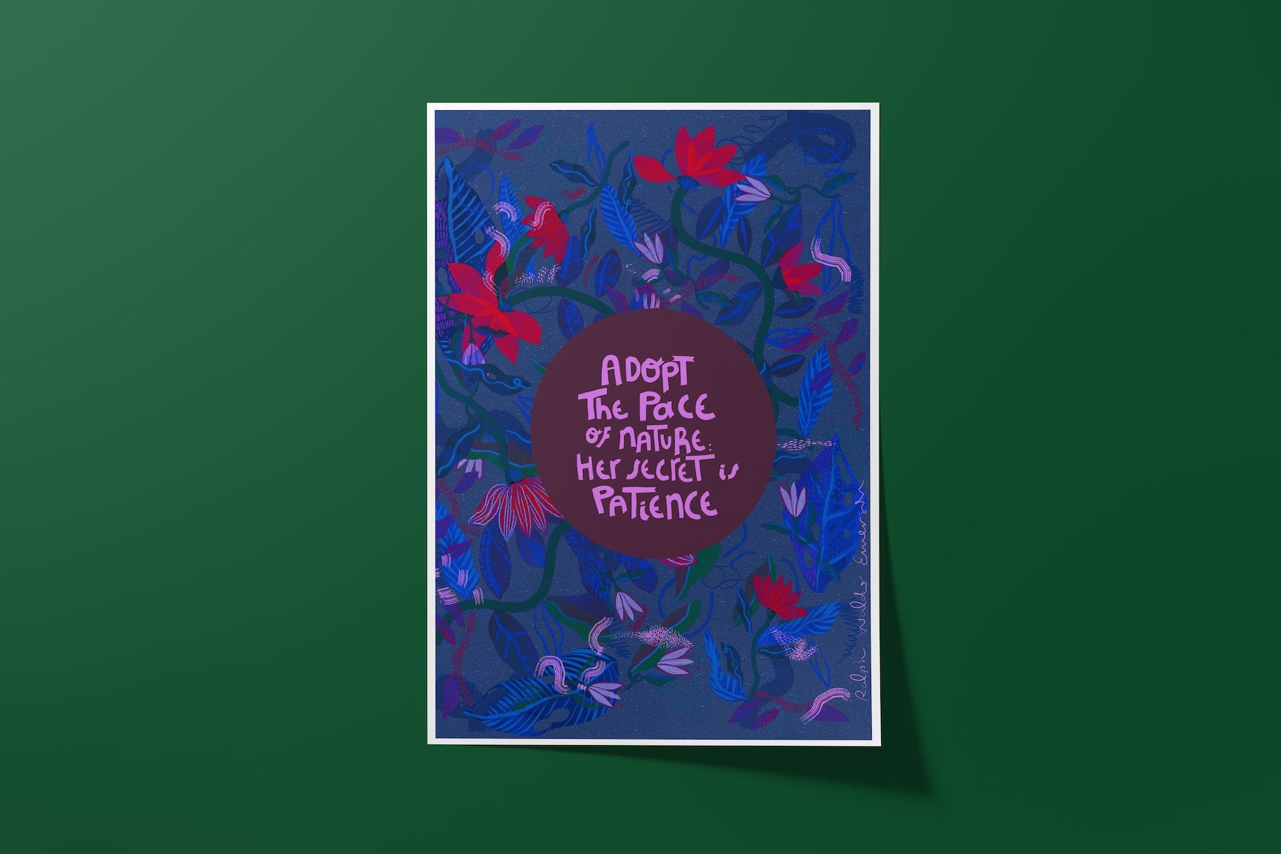 Pace of Nature Print - VIOLETREDSTUDIO