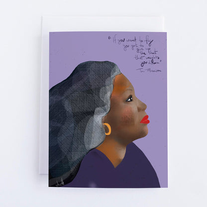 Toni Morrison Portrait Print – Illustrated Literary Icon Wall Art, Black History Decor, Inspirational Author Gift - VIOLETREDSTUDIO