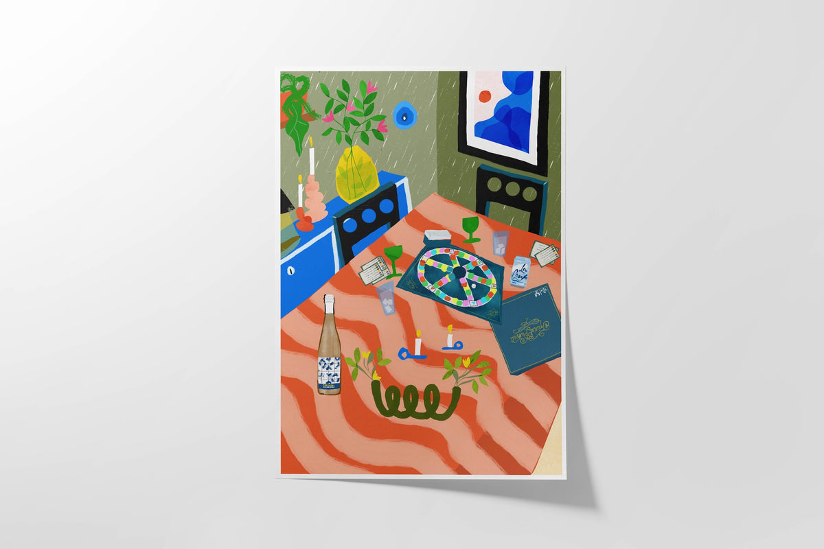 Trivia Night Art Print - VIOLETREDSTUDIO
