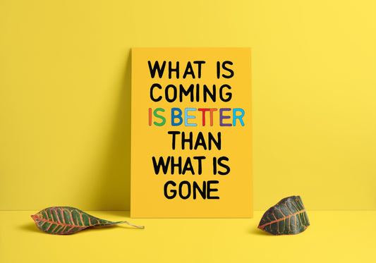 Optimistic Art Print, Cubicle Decor, Divorce Gift, Positive Wall Art, Maximalist Decor - VIOLETREDSTUDIO