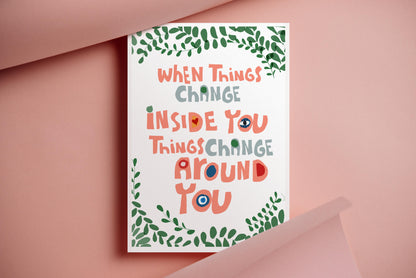 When Things Change - Art Print - VIOLETREDSTUDIO