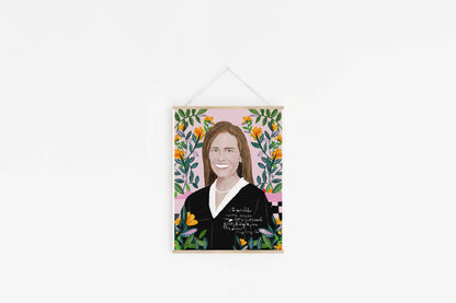 Amy Coney Barrett Art Print | Supreme Court Justice Portrait - VIOLETREDSTUDIO