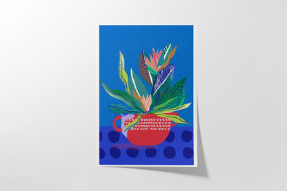 Set of 4 Colorful Botanical Prints