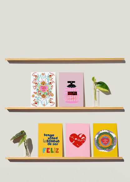 Millon de Gracias Greeting Card - VIOLETREDSTUDIO