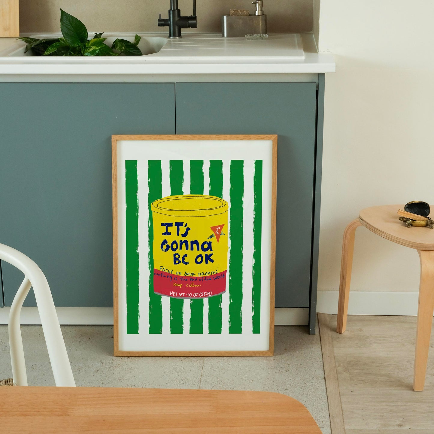 It’s Gonna Be OK Motivational Art Print | Colorful Wall Decor