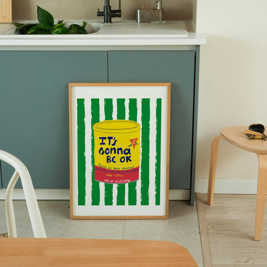 It’s Gonna Be OK Motivational Art Print | Colorful Wall Decor - VIOLETREDSTUDIO