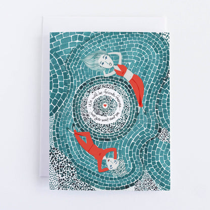 Friends Forever Greeting Card - VIOLETREDSTUDIO