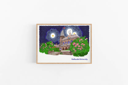 Gallaudet University Art Print - VIOLETREDSTUDIO