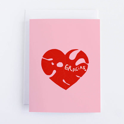 Gracias Greeting Card | Thank you in Spanish - VIOLETREDSTUDIO