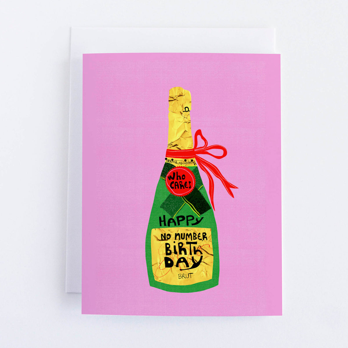 Happy Birthday Greeting Card | Who's counting? | Cheers Greeting Card - VIOLETREDSTUDIO