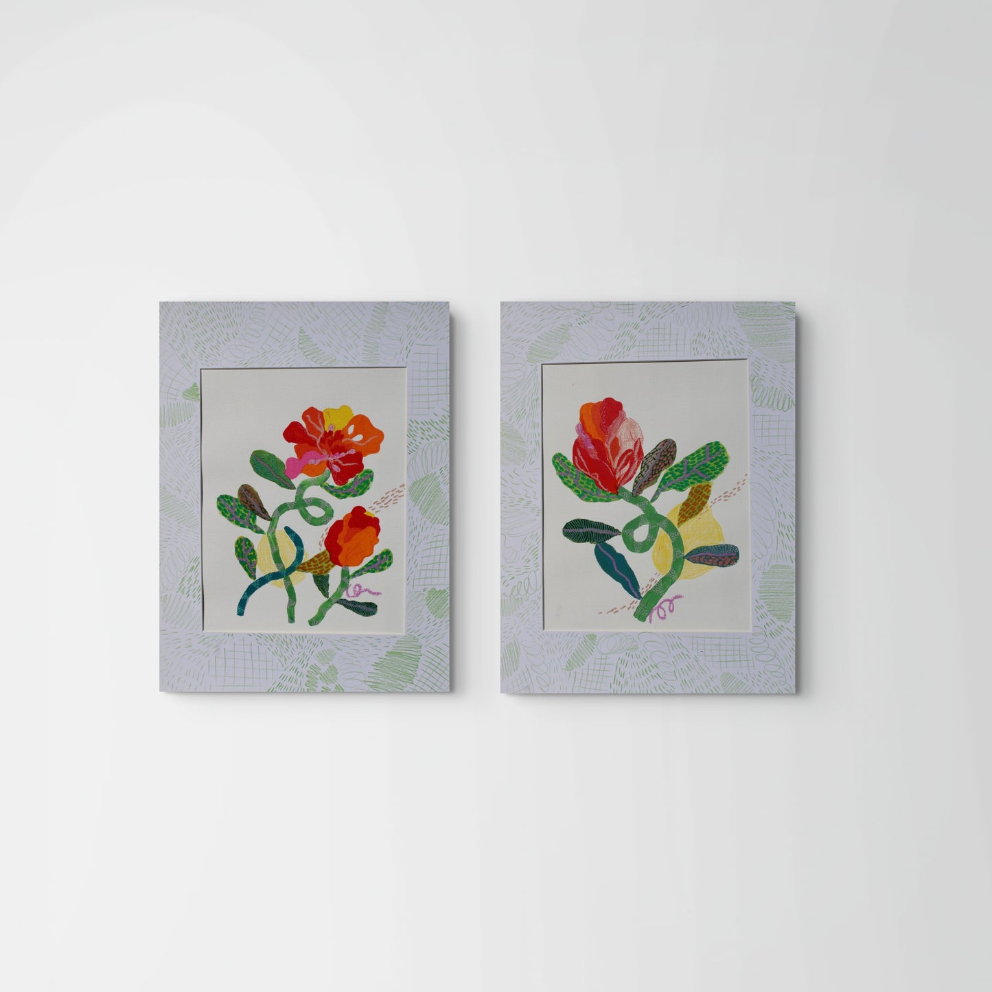 Bloom Boldly – Set of 2 Flower Art Prints