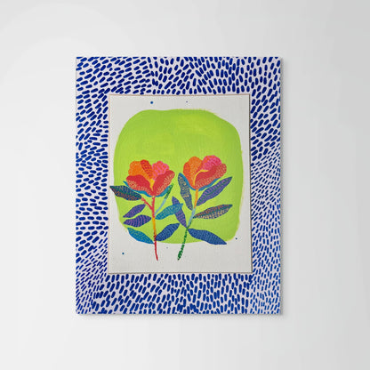 Glow Bloom – Original Flower Art on Paper - VIOLETREDSTUDIO