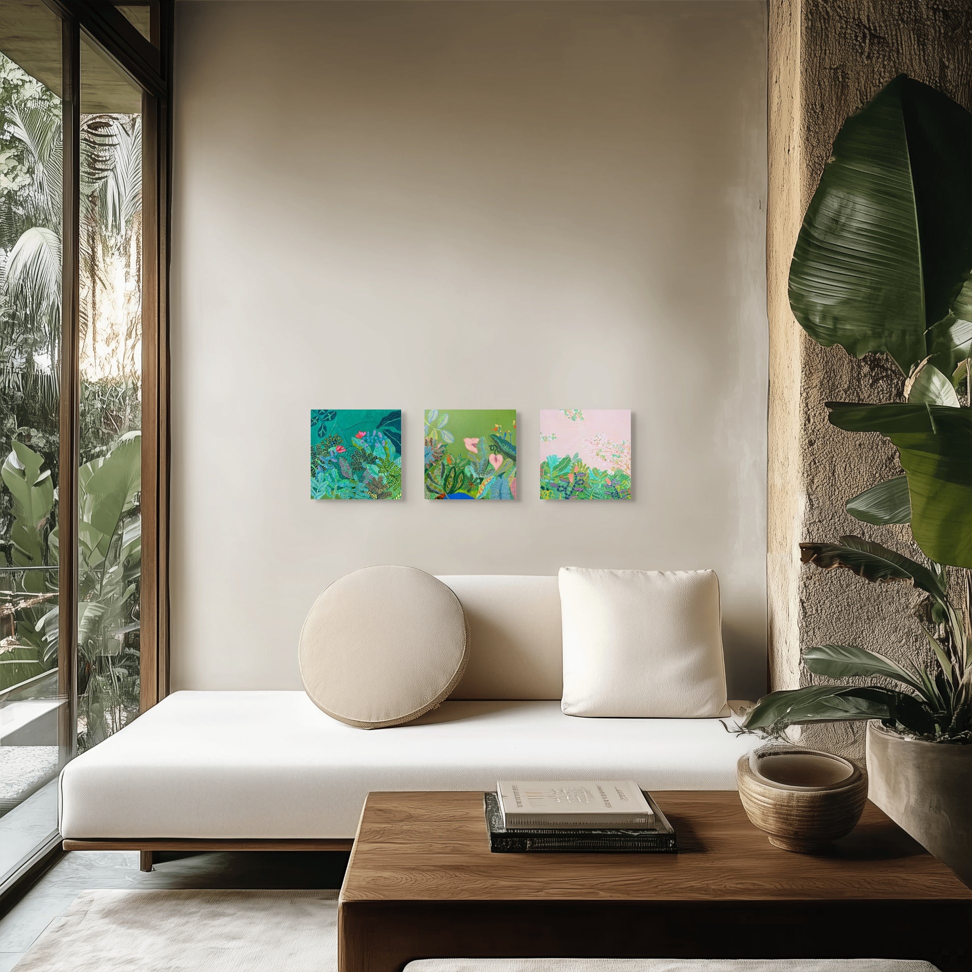 Baile Inolvidable #3 – Original Mixed Media on Canvas (12x12) - VIOLETREDSTUDIO