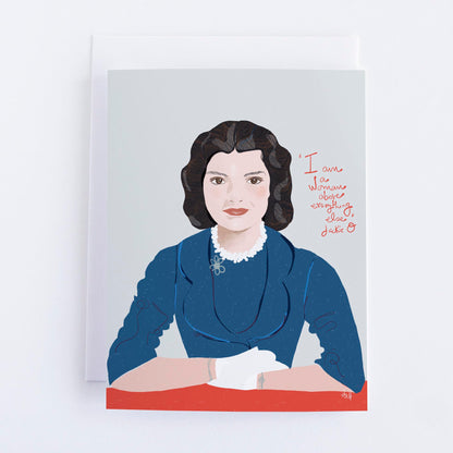 A Few Favorite First Ladies-  Card Set-6-pack Inspiring Quotes - Illustrated Set, Blank Inside (Copy) - VIOLETREDSTUDIO
