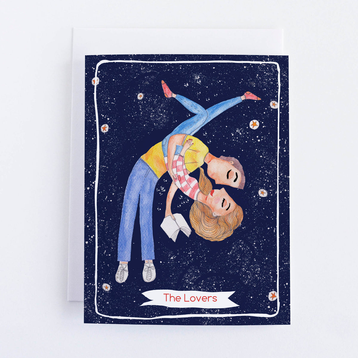 The Lovers Greeting Card - VIOLETREDSTUDIO