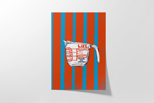 Measuring Cup - Art Print - VIOLETREDSTUDIO