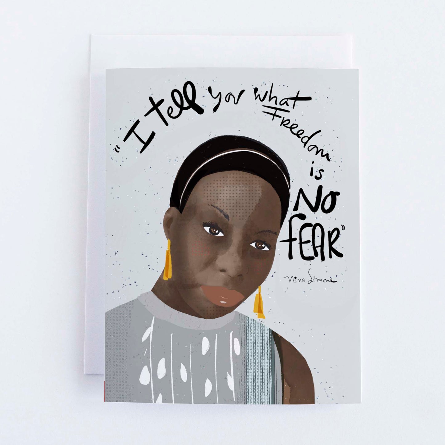 Nina Simone Art Print, Inspiring Women Iconic Artists Office Decor, Ready to Frame Print, Famous Quotes