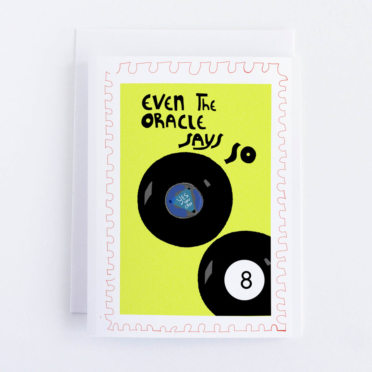 Yes You Can Greeting Card | Good Fortune | Graduation Card - VIOLETREDSTUDIO