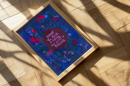 Pace of Nature Print - VIOLETREDSTUDIO