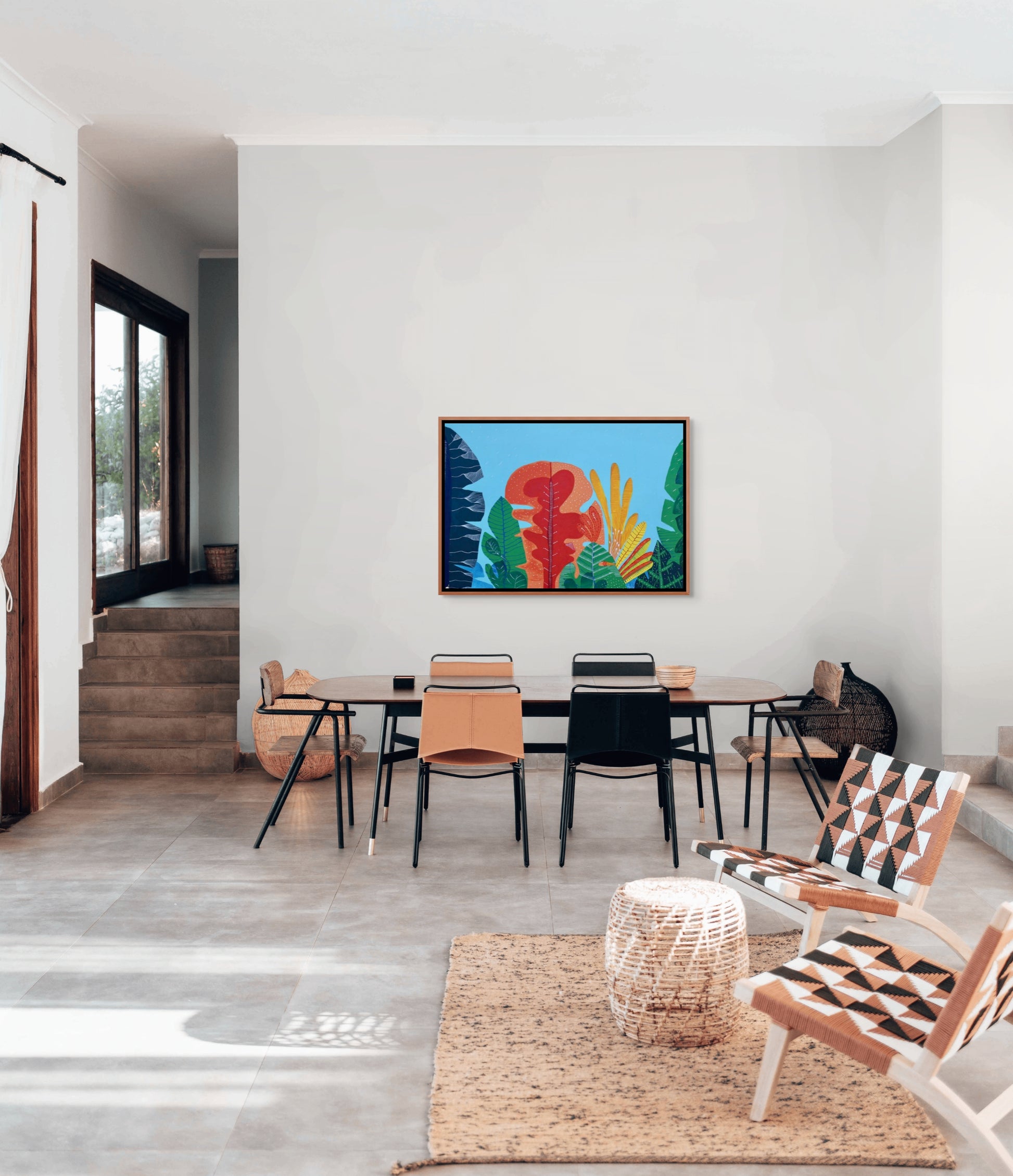 “Paradise” – Original Mixed Media Painting on Canvas - VIOLETREDSTUDIO