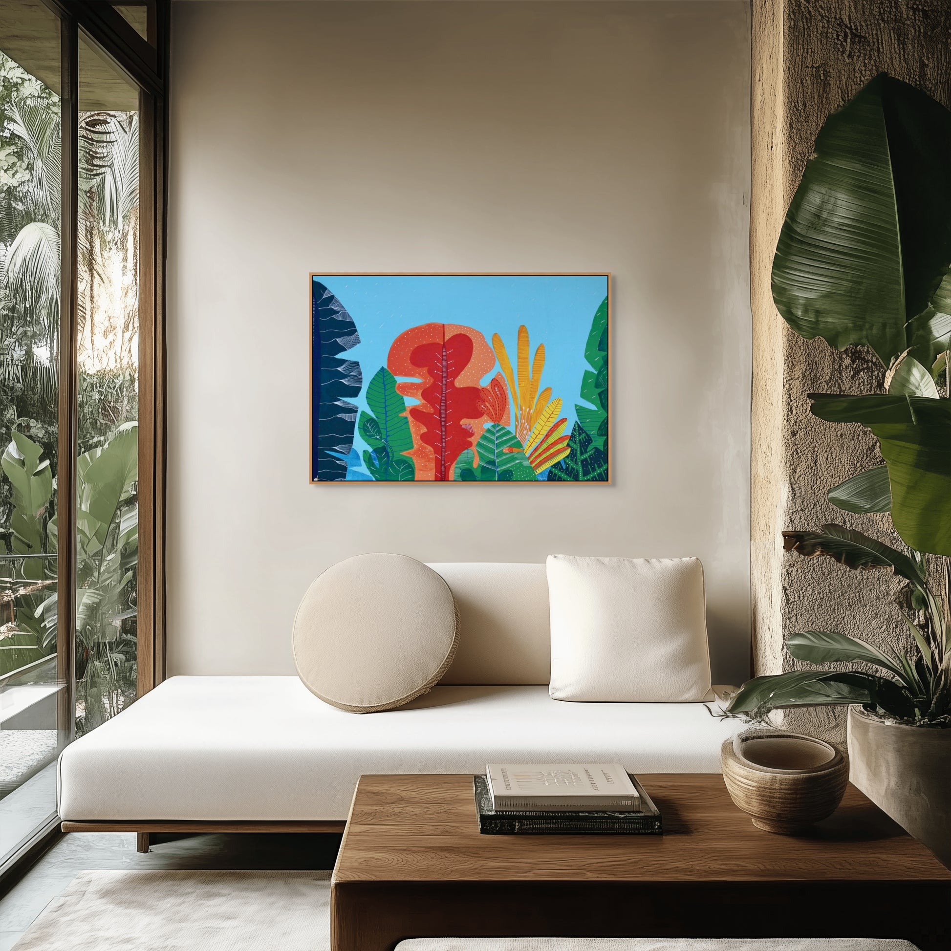 “Paradise” – Original Mixed Media Painting on Canvas - VIOLETREDSTUDIO