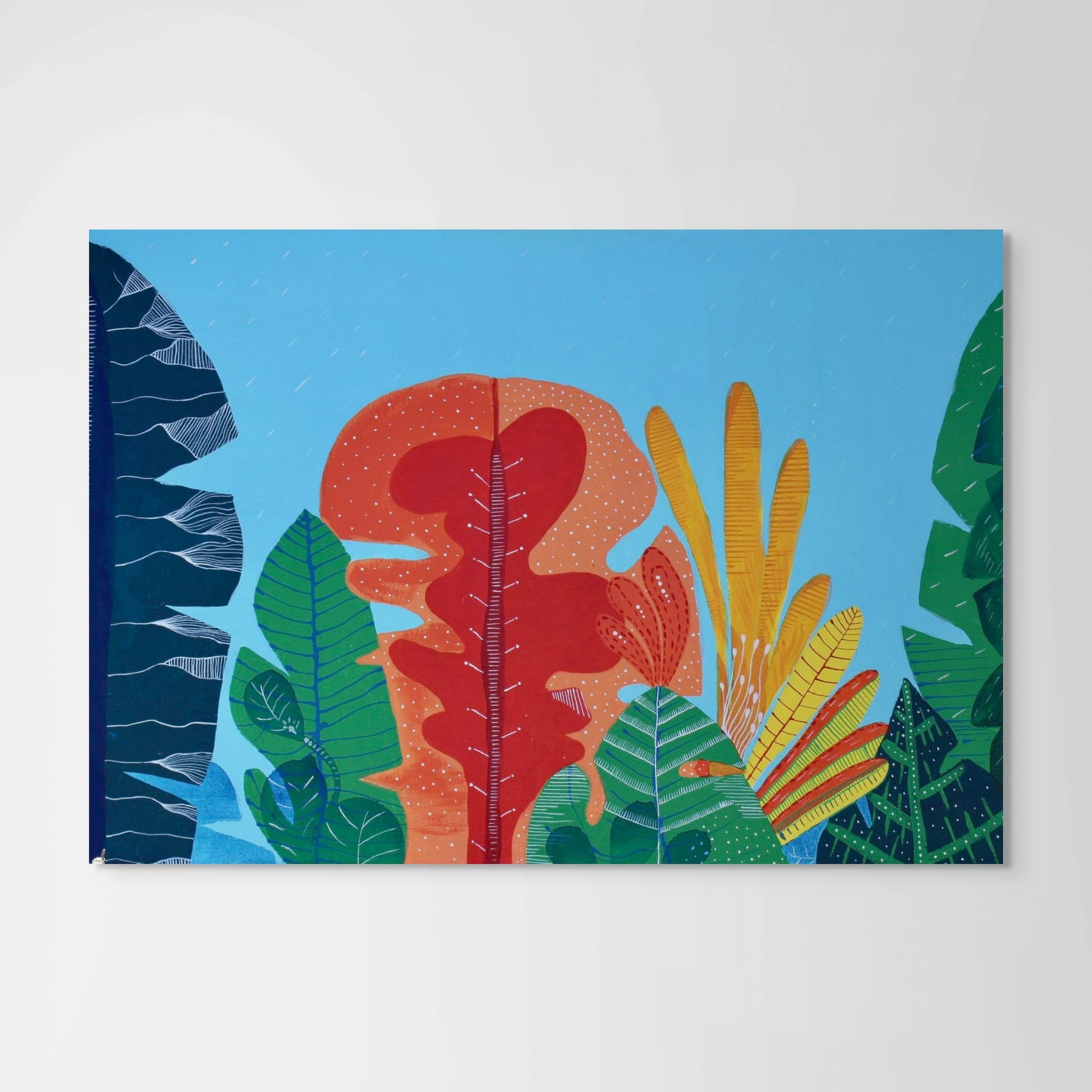 “Paradise” – Original Mixed Media Painting on Canvas - VIOLETREDSTUDIO