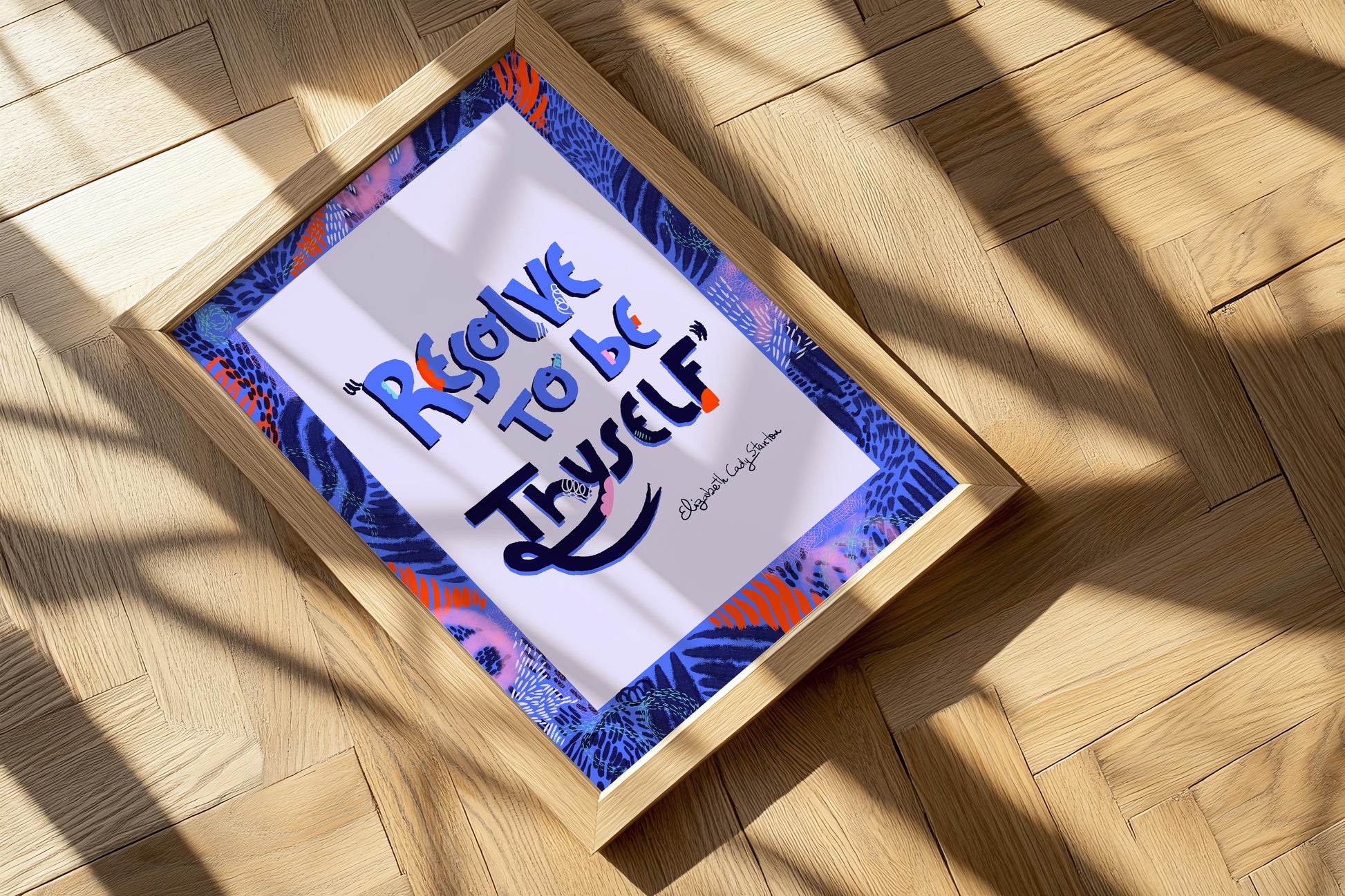 Resolve To be Thyself Print - VIOLETREDSTUDIO