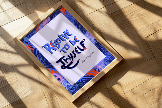 Resolve To be Thyself Print - VIOLETREDSTUDIO