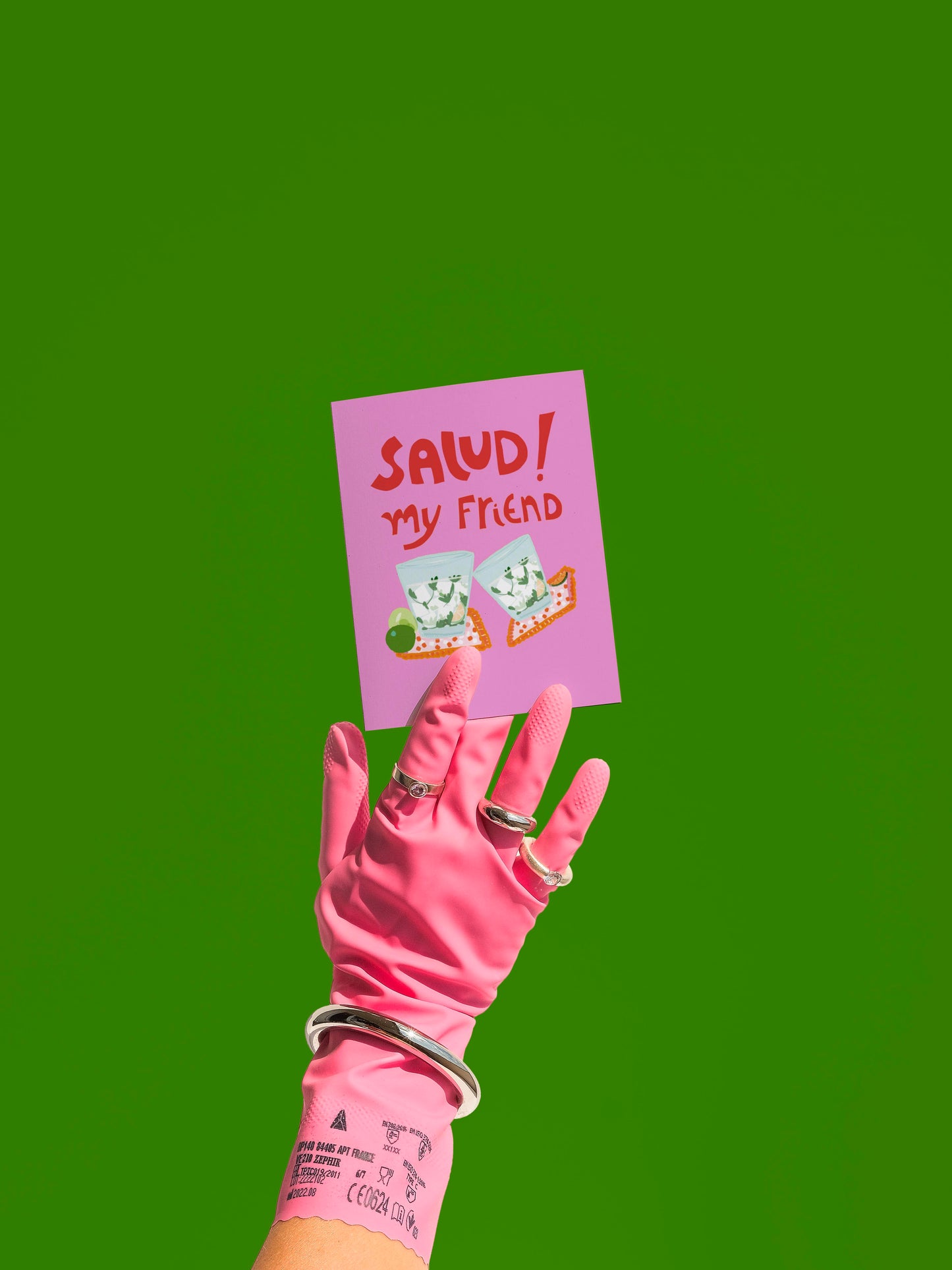 Salud My Friend Greeting Card