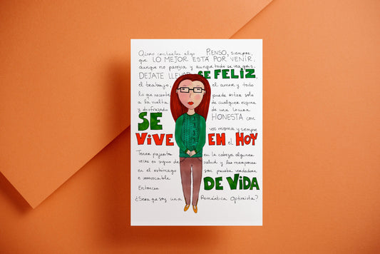 Vive Hoy – Spanish Art Print | Violet Red Studio