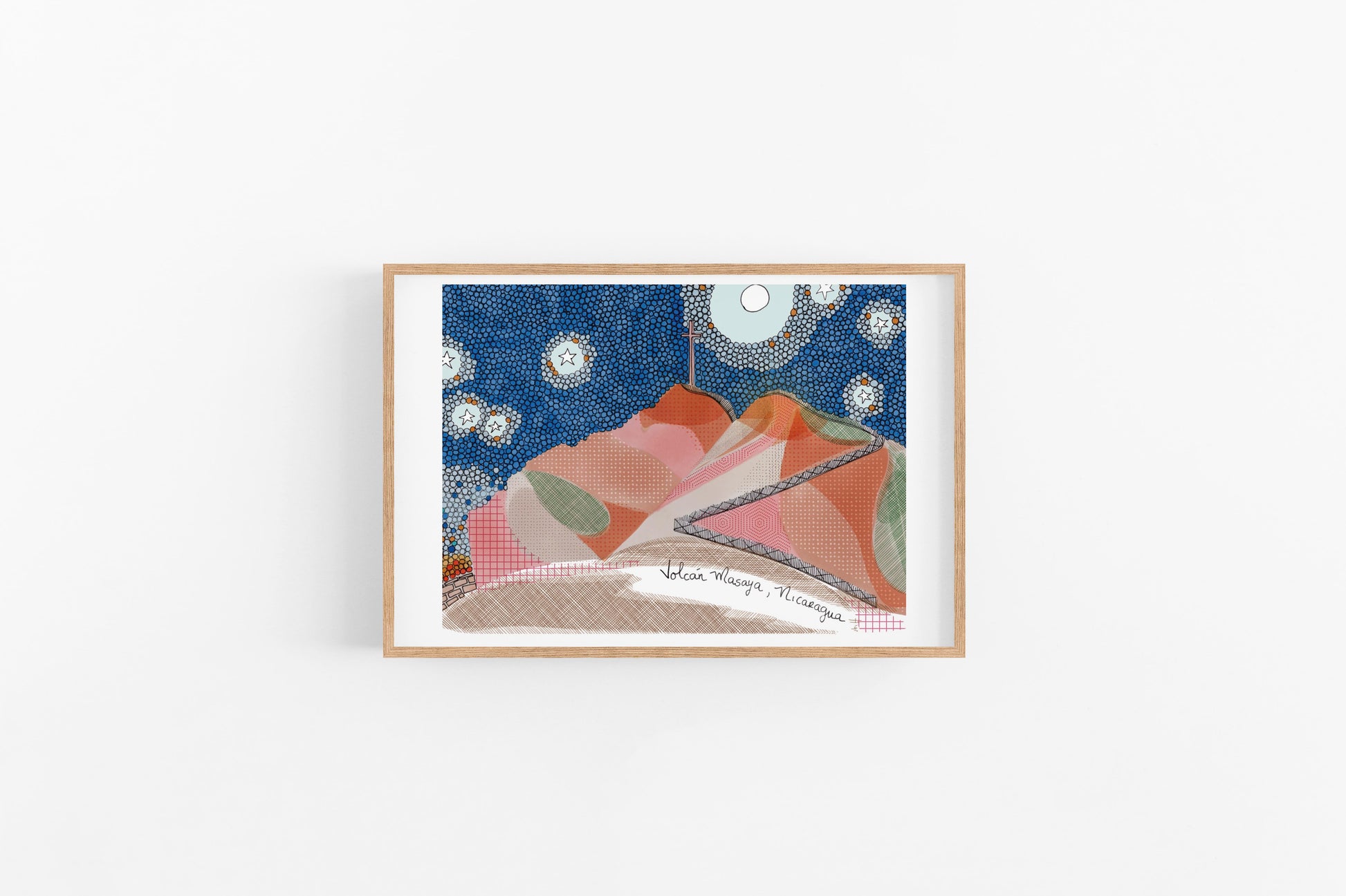 Vibrant Nicaragua Wall Art Set: 4 Colorful Prints for Cubicle, Dorm, Office Decor - Unique Father's Day Gift - VIOLETREDSTUDIO