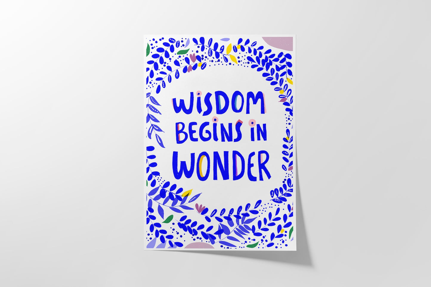 Wisdom Begins in Wonder Print - VIOLETREDSTUDIO
