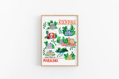 ROCKVILLE, Maryland | Favorite Places | Cubicle Decor | Wall Art - VIOLETREDSTUDIO
