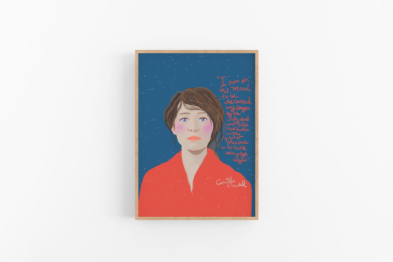 Camille Claudel Portrait, Women in the Arts Cubicle Decor - VIOLETREDSTUDIO
